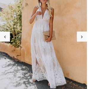 ANTONIA MAXI DRESS - WHITE